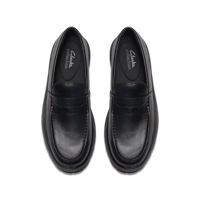 クラークス メンズ ドレスシューズ バーウィックロー ブラックレザー Clarks 26183727