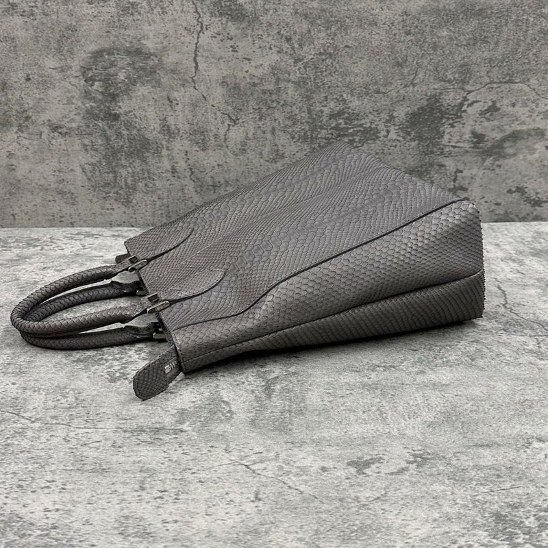 レザック パイソン トートバッグ グラファイト 国産(日本製) LE'SAC libia