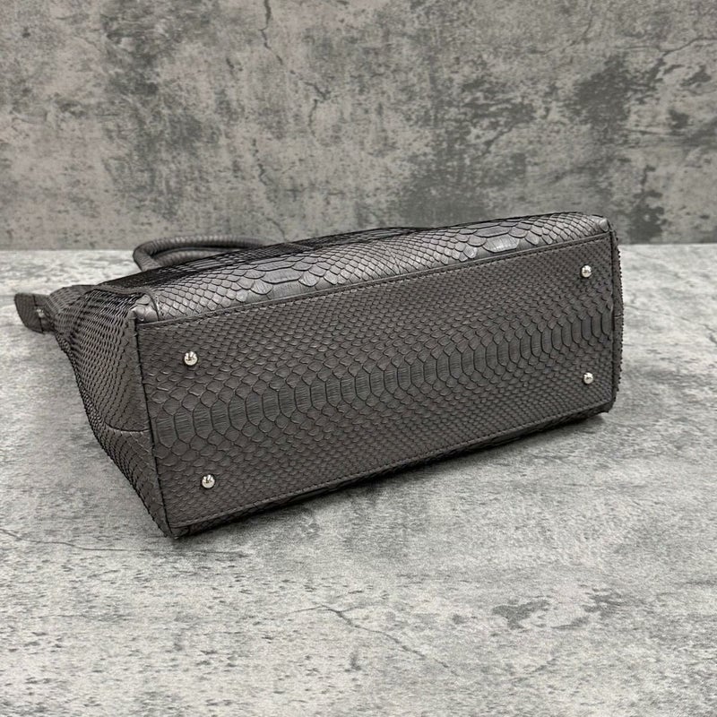 レザック パイソン トートバッグ グラファイト 国産(日本製) LE'SAC libia