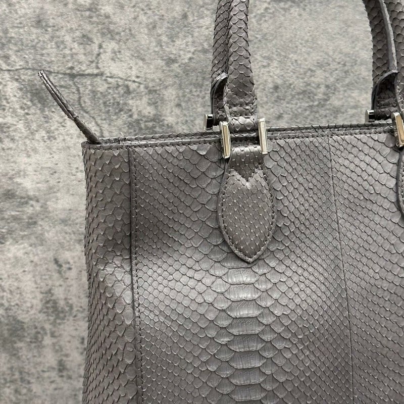レザック パイソン トートバッグ グラファイト 国産(日本製) LE'SAC libia