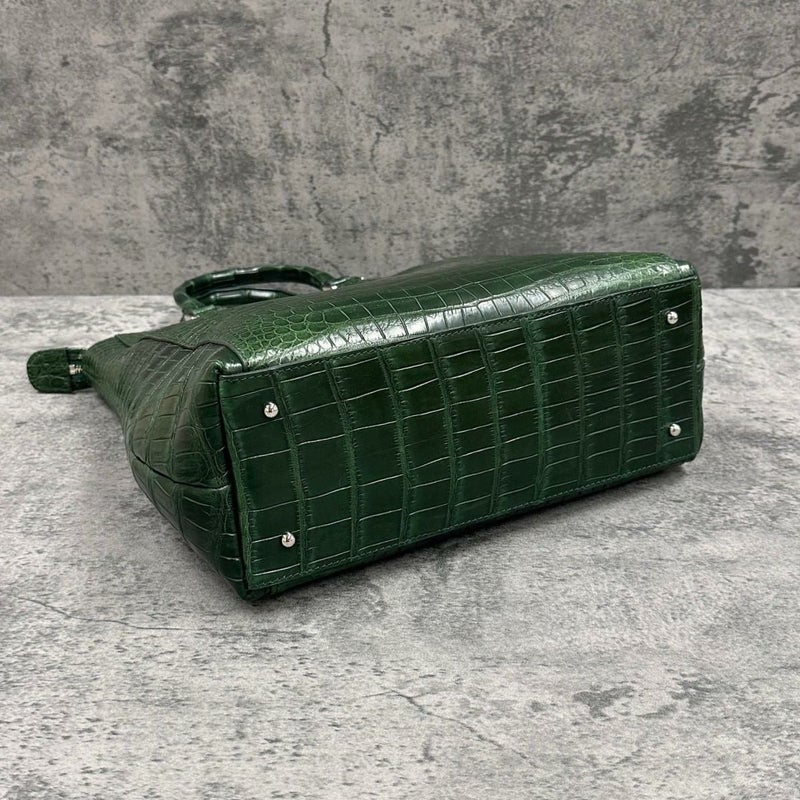 レザック クロコダイル トートバッグ グリーン 国産(日本製) LE'SAC libiacroco