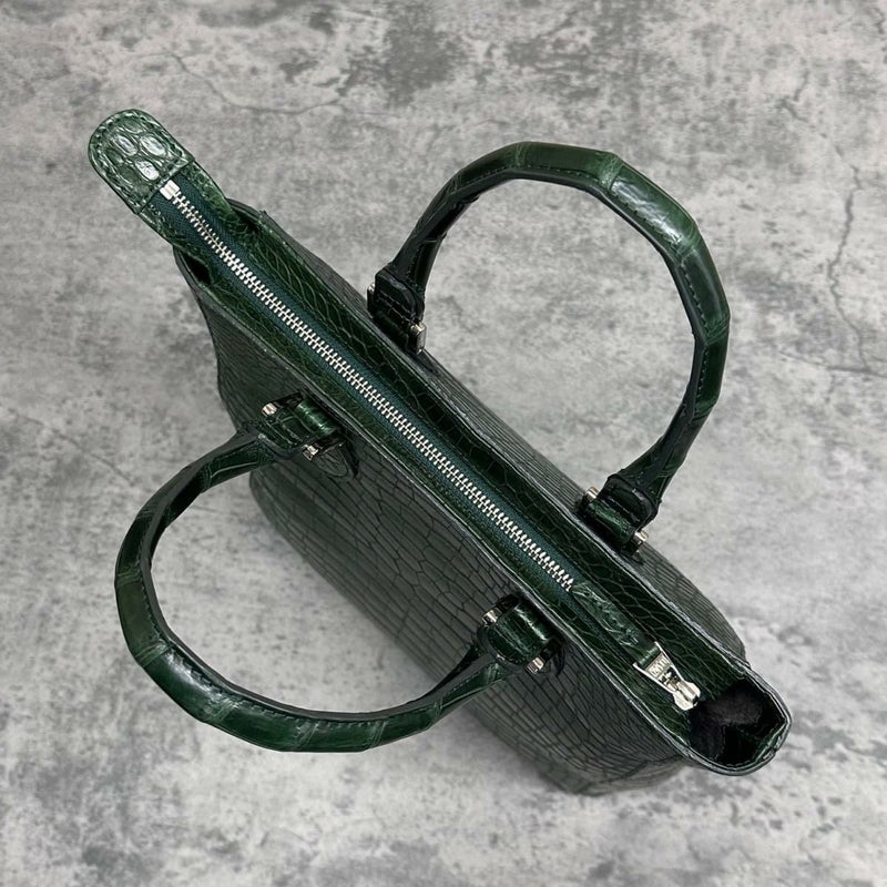 レザック クロコダイル トートバッグ グリーン 国産(日本製) LE'SAC libiacroco