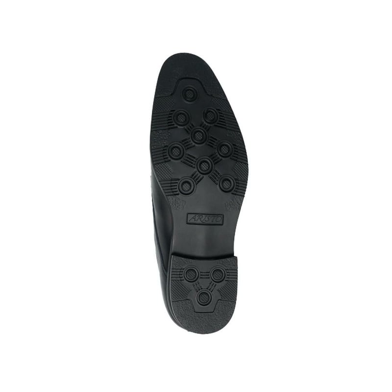 アリストプリモ メンズ ドレスシューズ 外羽根プレーントゥ ブラック 日本製 AristoPrimo a-02sh