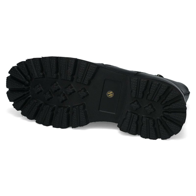  ラウディ メンズ カジュアルシューズ 厚底サイドジップブーツ ブラック RAUDi 53202