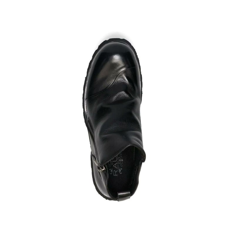  ラウディ メンズ カジュアルシューズ 厚底サイドジップブーツ ブラック RAUDi 53202