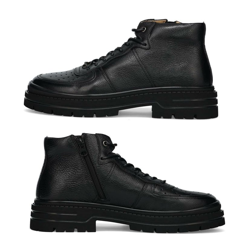 ラウディ メンズ カジュアルシューズ ハイカットレザースニーカー RAUDi 53206