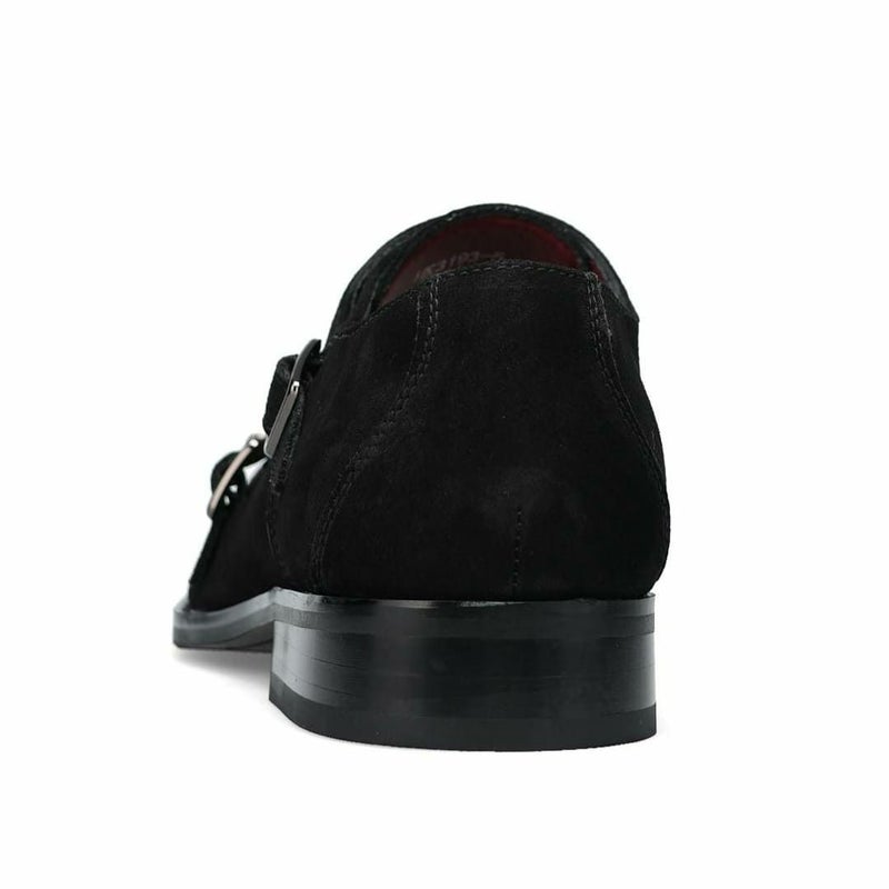 クインクラシコ メンズ ドレスシューズ スエードダブルモンク QueenClassico 3193-5