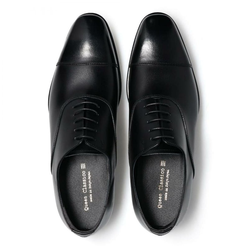 クインクラシコ メンズ ドレスシューズ 内羽根ストレートチップ ブラック 日本製 QueenClassico 55001　5