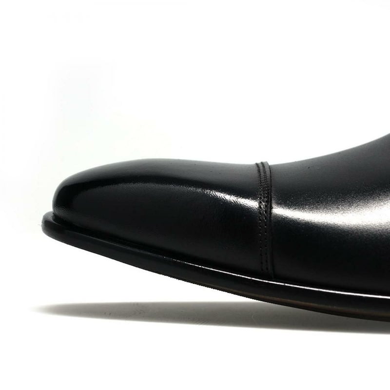 クインクラシコ メンズ ドレスシューズ 内羽根ストレートチップ ブラック 日本製 QueenClassico 55001　10
