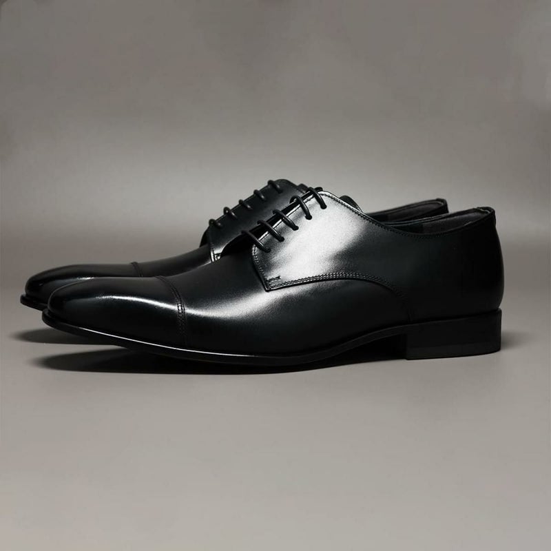 クインクラシコ メンズ ドレスシューズ 外羽根ストレートチップ ブラック 日本製 QueenClassico 55002　2