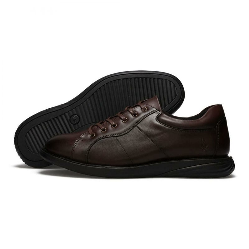 ハッシュパピー メンズ カジュアルシューズ レザースニーカー Hush Puppies m-7129t