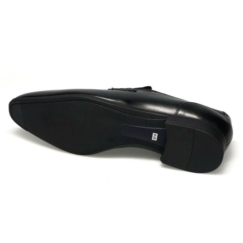 クリスチャン デイビス メンズ ドレスシューズ コインローファー ブラック ライトブラウン Christian Davis cd4005