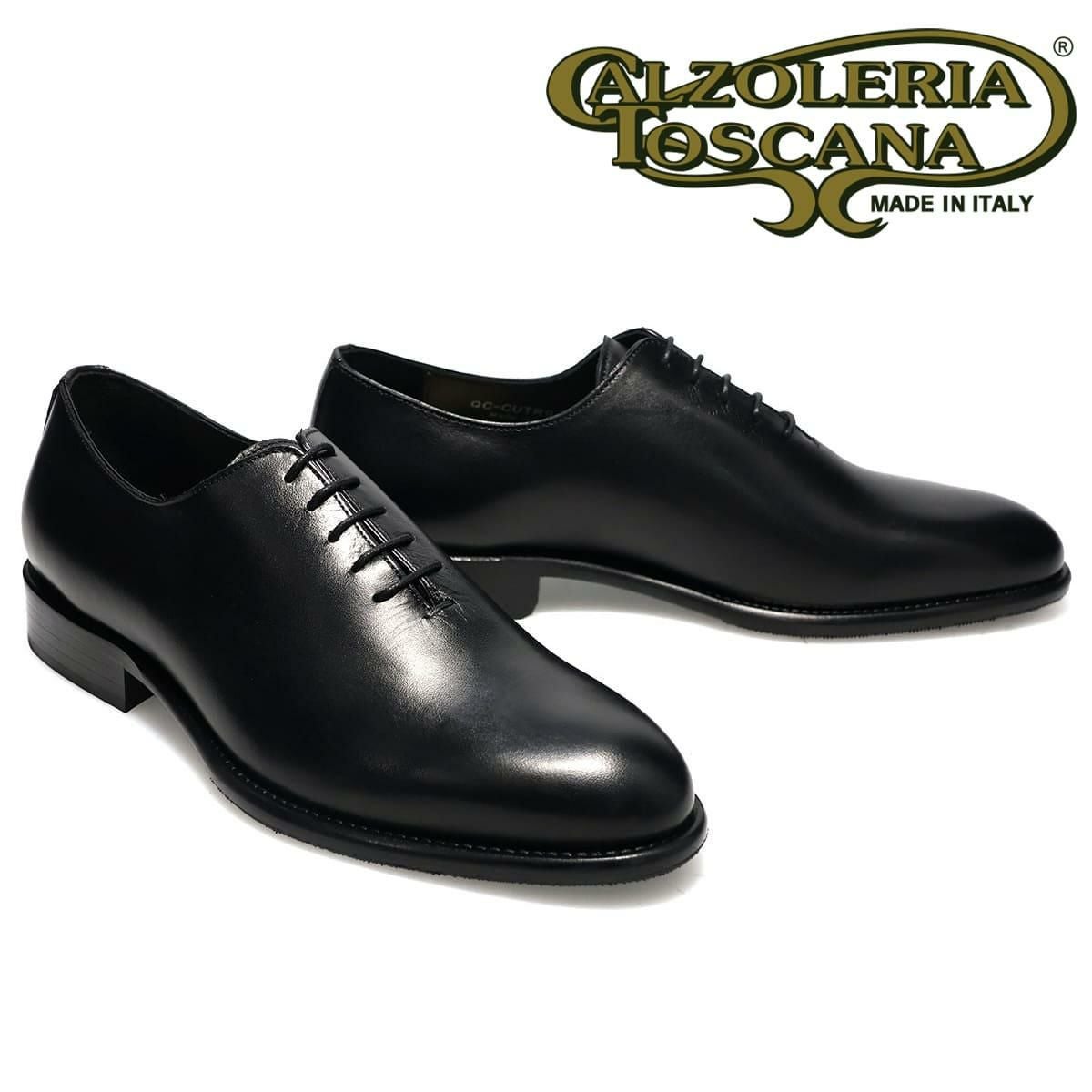 カルツォレリアトスカーナ メンズ ドレスシューズ ホールカット ブラック イタリア製 Calzoleria Toscana cutro　1