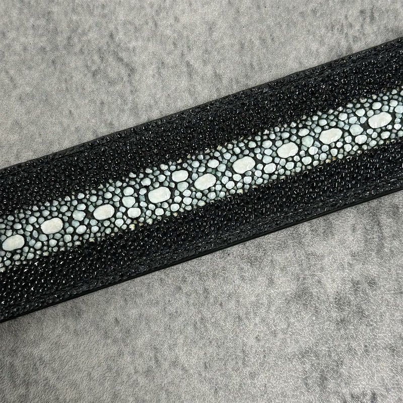 クアトロガッティ スティングレイ(ガルーシャ) 40mm連石ベルト ブラック 国産(日本製) Quattro Gatti 1816 5