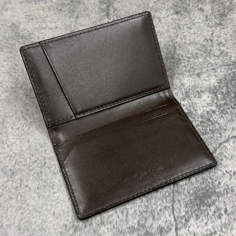 クアトロガッティ パイソン カード入れ (名刺入れ) ブラック 国産(日本製) Quattro Gatti 8210　4