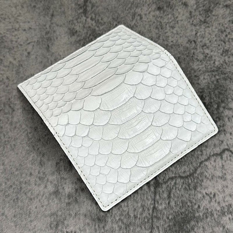 クアトロガッティ パイソン カード入れ (名刺入れ) ホワイト 国産(日本製) Quattro Gatti 8210　3