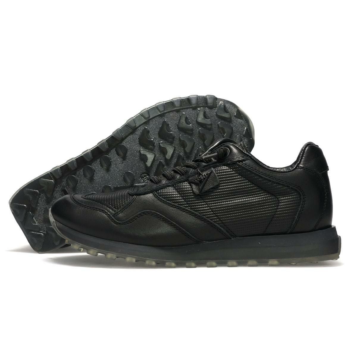 セッティ メンズ スニーカー レザースニーカー ブラック ホワイト スペイン製 cetti c848-232 10