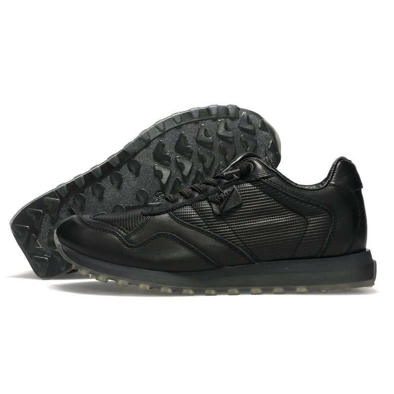 セッティ メンズ スニーカー レザースニーカー ブラック ホワイト スペイン製 cetti c848-232 10