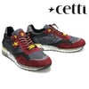 セッティ メンズ スニーカー レザースニーカー ネイビー グレー スペイン製 cetti c848xl-242　2