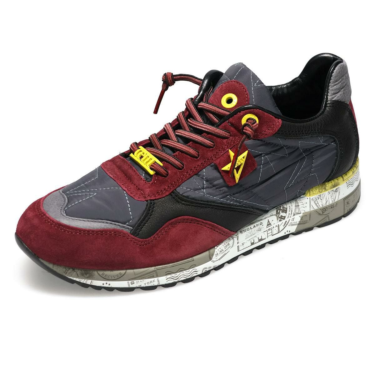 セッティ メンズ スニーカー レザースニーカー ネイビー グレー スペイン製 cetti c848xl-242　14