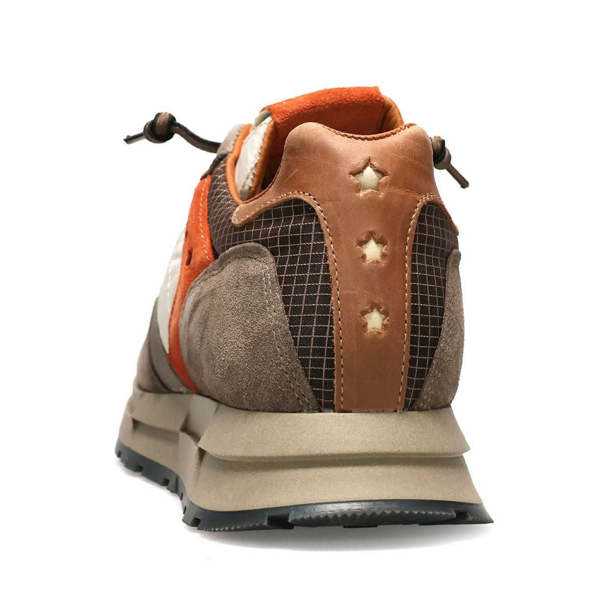 セッティ メンズ スニーカー レザースニーカー ホワイト/カーキ グレー スペイン製 cetti c1271-252　8