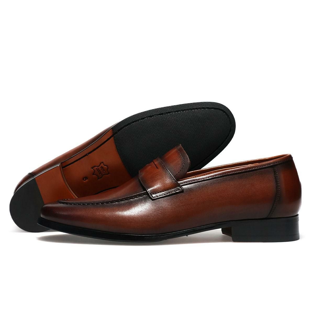 パティノール メンズ ドレスシューズ コインローファー ブラック ダークブラウン PATINOR ron180　19