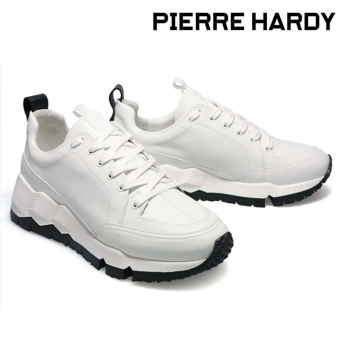 ピエールアルディ メンズ スニーカー ストリートライフ ブラック ホワイト PIERRE HARDY pqx02zps26calf　2