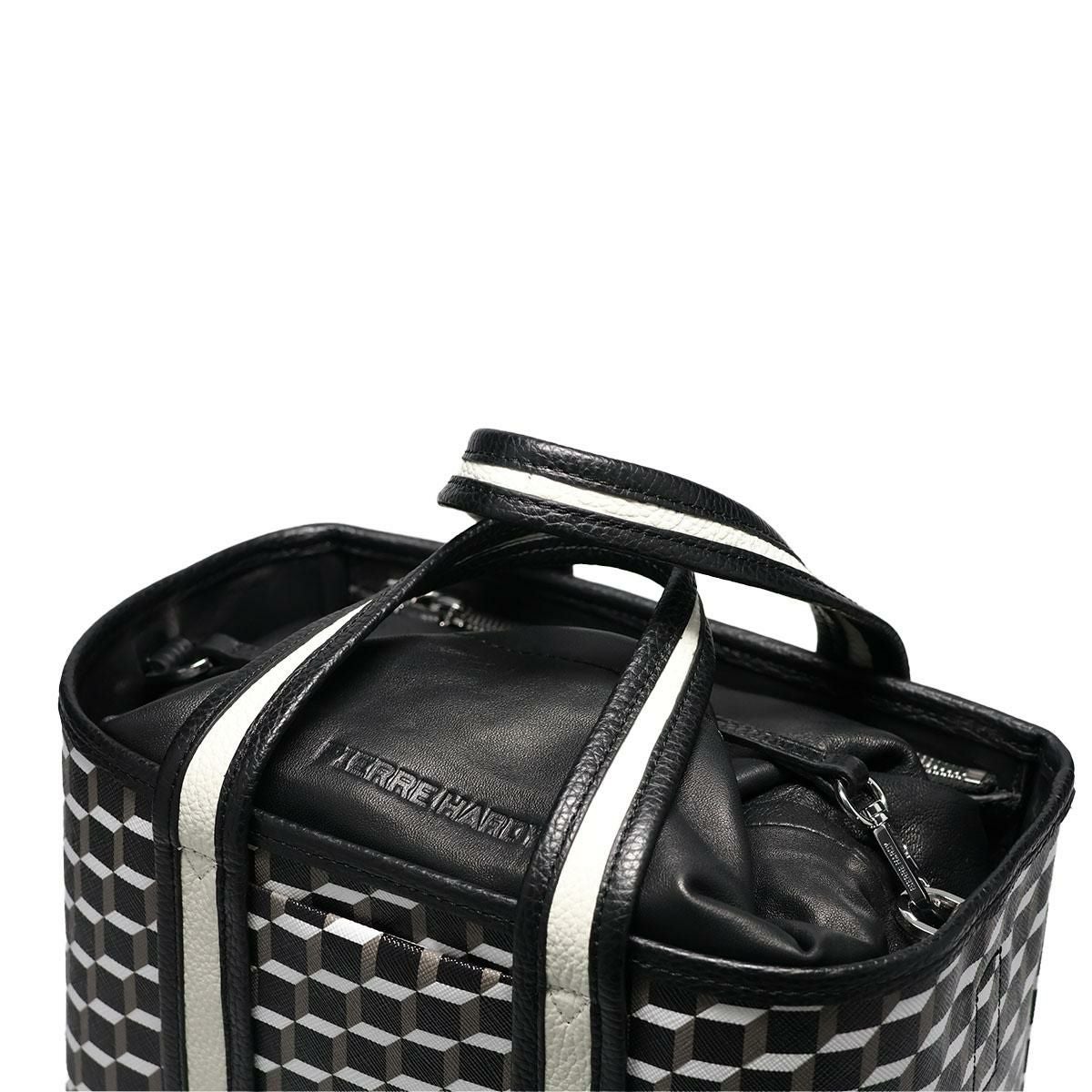  ピエールアルディ バッグ ミニトートバッグ ブラック ホワイト PIERRE HARDY pv05tps26canccf 8