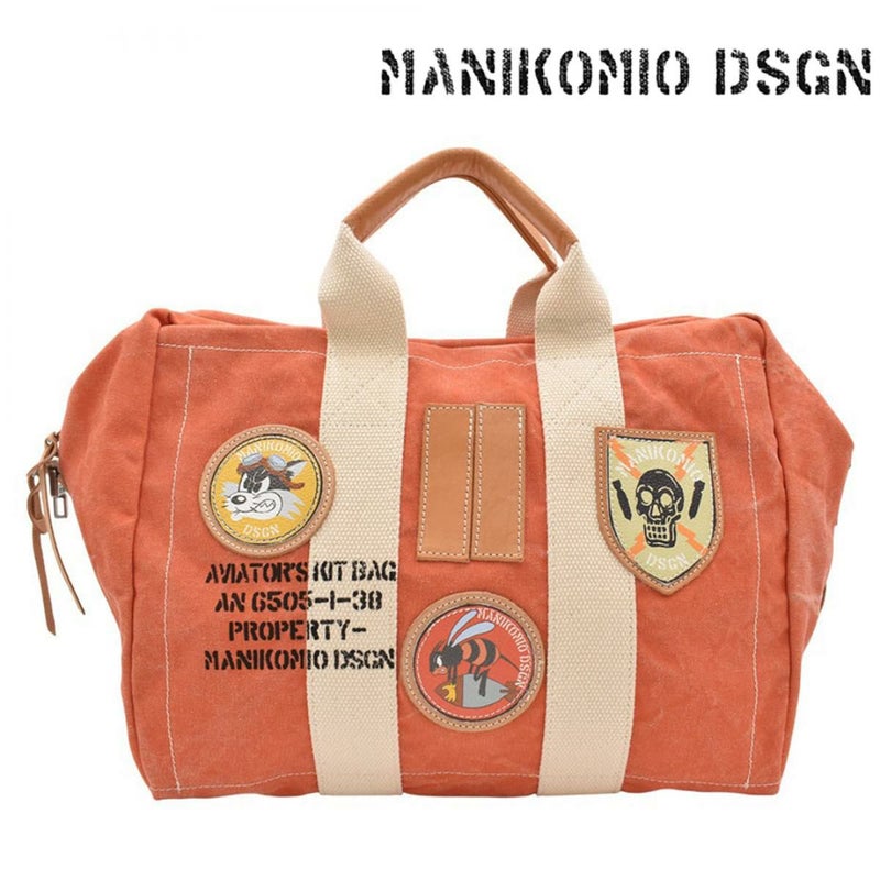 マニコミオ デザイン バッグ 38パッチヘリテージオローナコットン イタリア製 MANIKOMIO DSGN zzmnk-38phoc　3