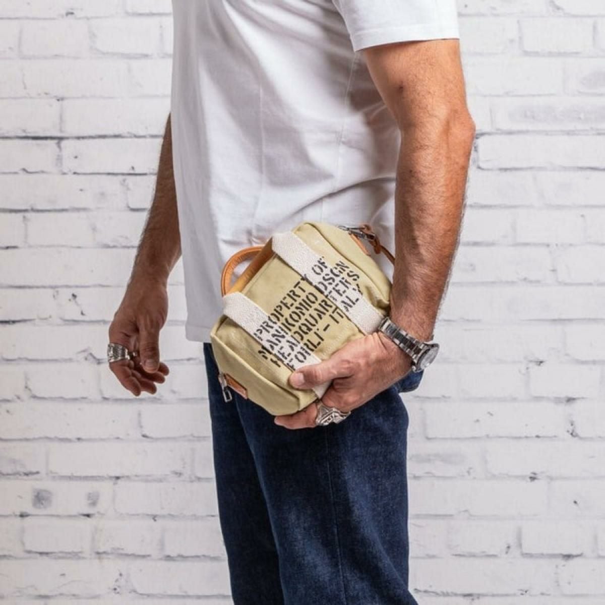 マニコミオ デザイン バッグ BBヘリテージオローナコットン イタリア製 MANIKOMIO DSGN zzmnk-bbahoc　6