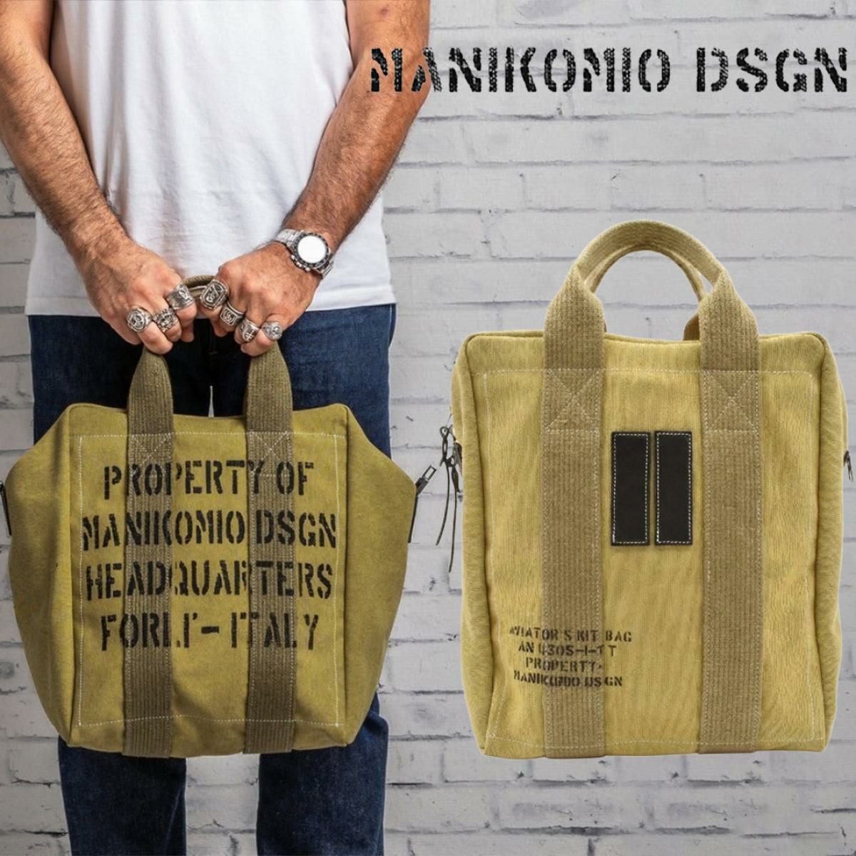 マニコミオ デザイン バッグ TTニューテントキャンプ イタリア製 MANIKOMIO DSGN zzmnk-ttantc　