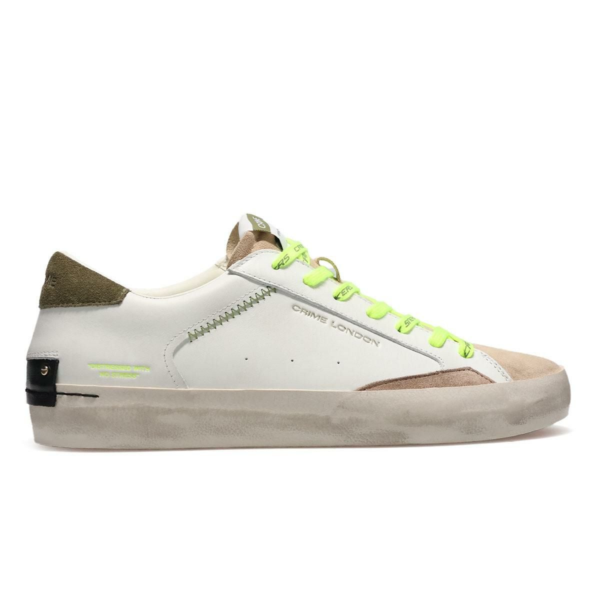  クライムロンドン メンズ スニーカー ディストレスト イタリア製 CRIME LONDON