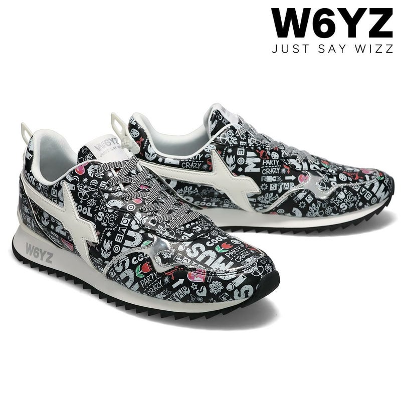 ウィズ メンズ スニーカー ジェットエム ブラック/マルチ W6YZ jm260-1a02g