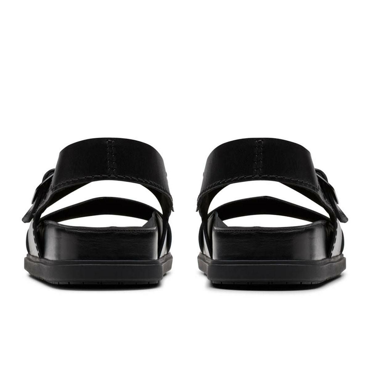 クラークス メンズ カジュアルシューズ トーフォードストラップ ブラック Clarks 26180896