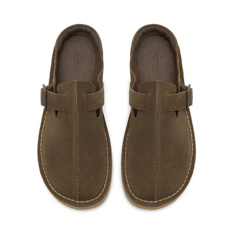 クラークス メンズ カジュアルシューズ ソルスブリーミュール カーキスエード Clarks 26186616