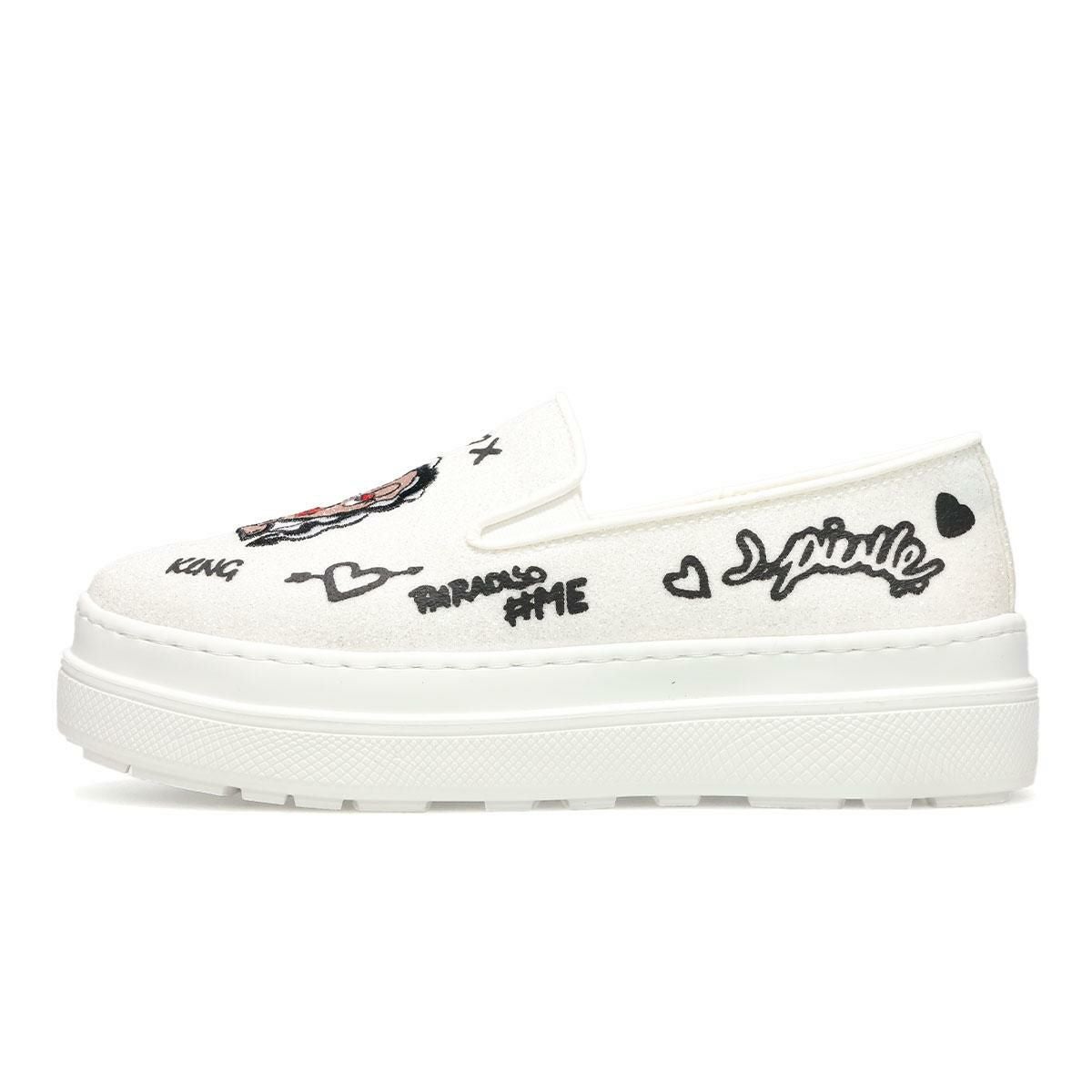 ジョイアンドマリオ レディース フェイスデザインスリッポン Joy & Mario 83693w