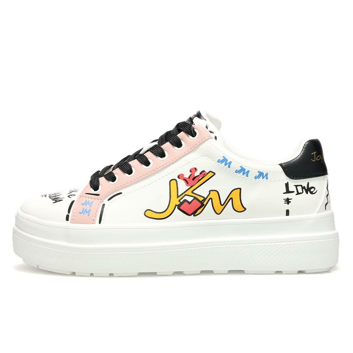 ジョイアンドマリオ レディース カラフルペイントデザインスニーカー Joy & Mario 83696w