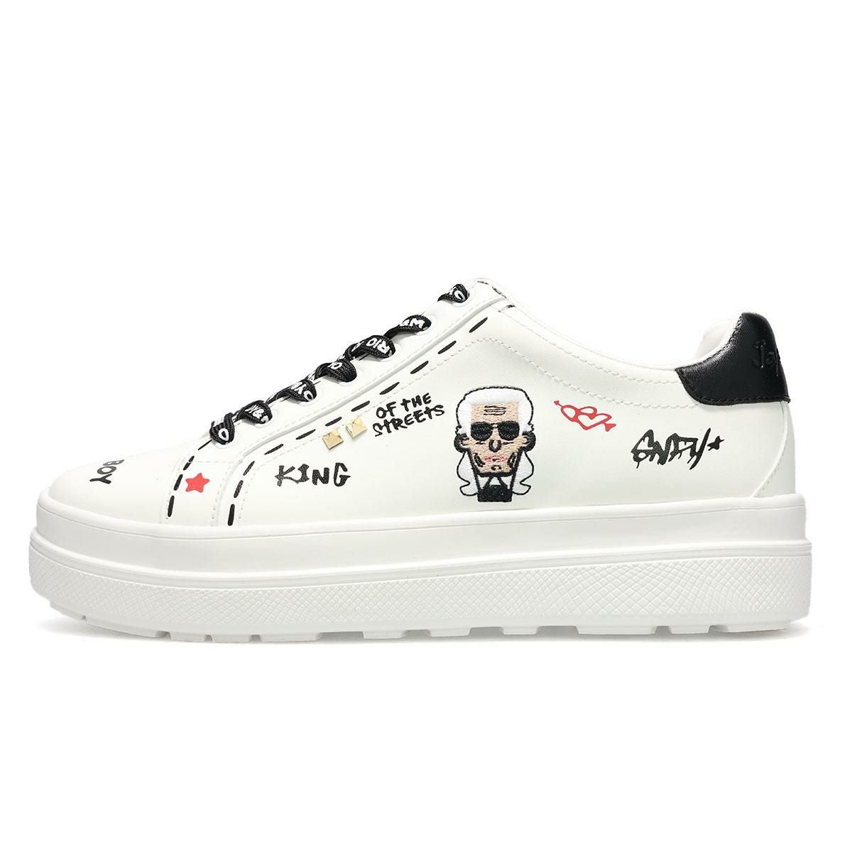 ジョイアンドマリオ レディース フェイスデザインスニーカー Joy & Mario 83700w