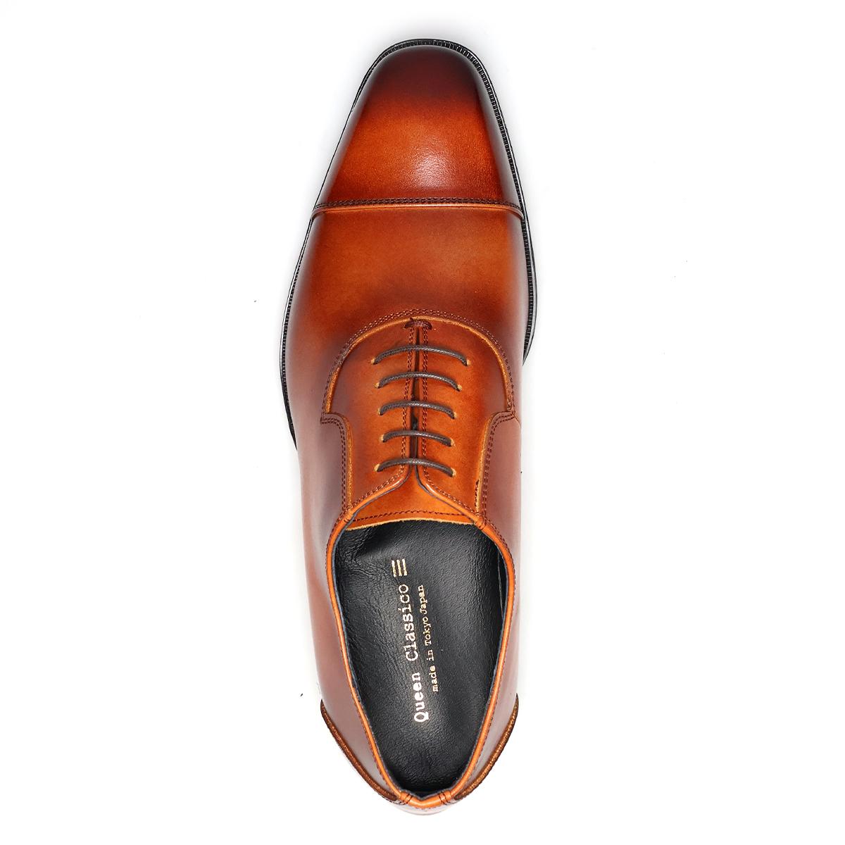 クインクラシコ メンズ ドレスシューズ 内羽根ストレートチップ 日本製 QueenClassico 55010