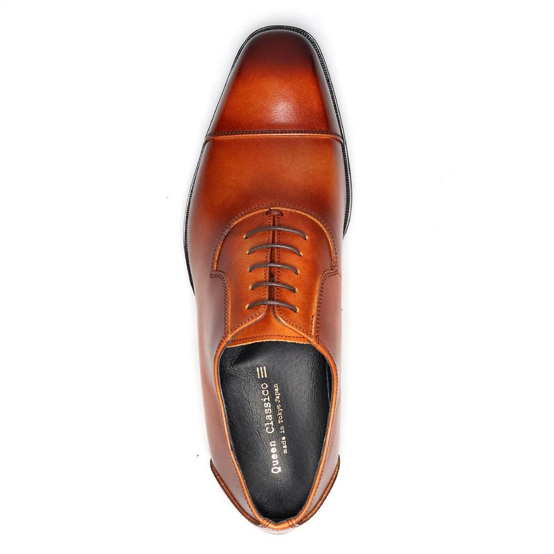 クインクラシコ メンズ ドレスシューズ 内羽根ストレートチップ 日本製 QueenClassico 55010