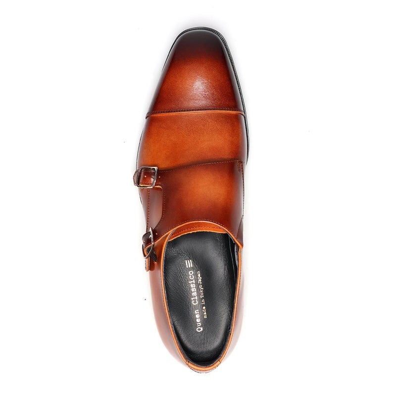 クインクラシコ メンズ ドレスシューズ ダブルモンク 日本製 QueenClassico 55011