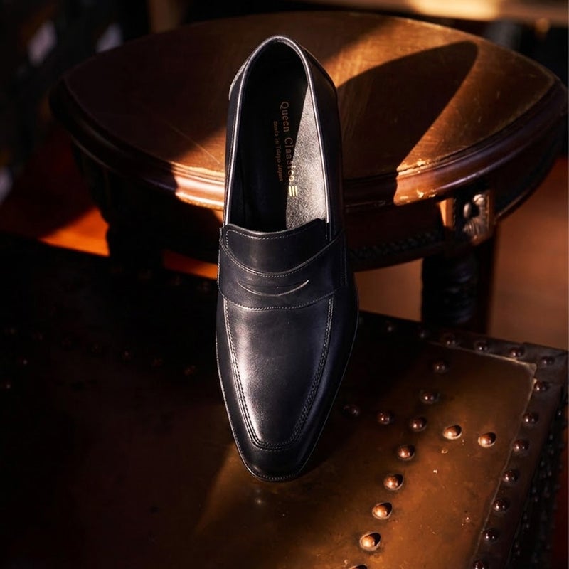 クインクラシコ メンズ ドレスシューズ コインローファー 日本製 QueenClassico 77801