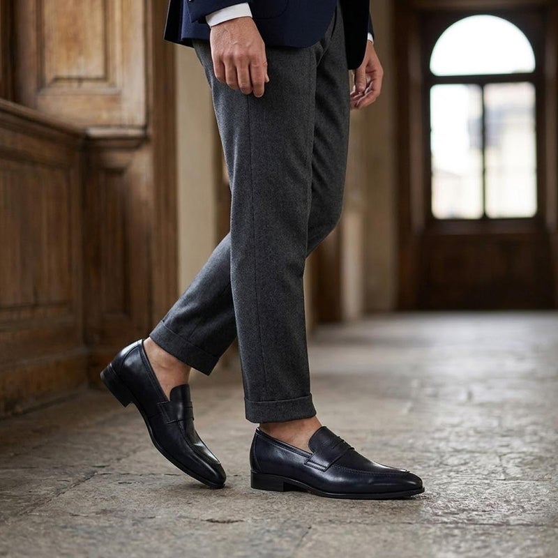 クインクラシコ メンズ ドレスシューズ コインローファー 日本製 QueenClassico 77801