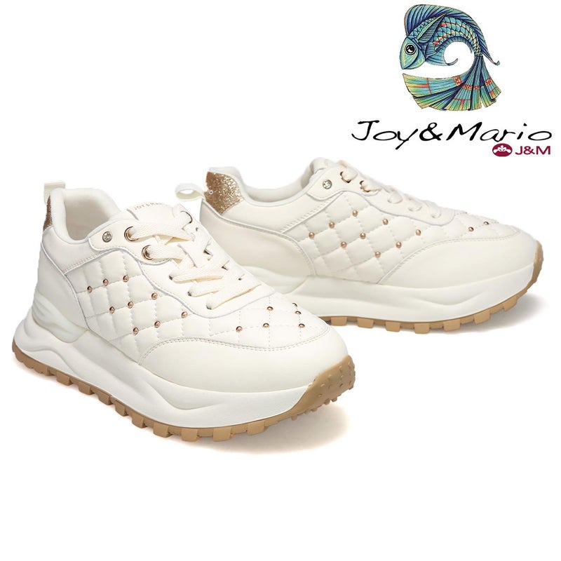 ジョイアンドマリオ レディース キルティングダッドスニーカー Joy & Mario 21600w