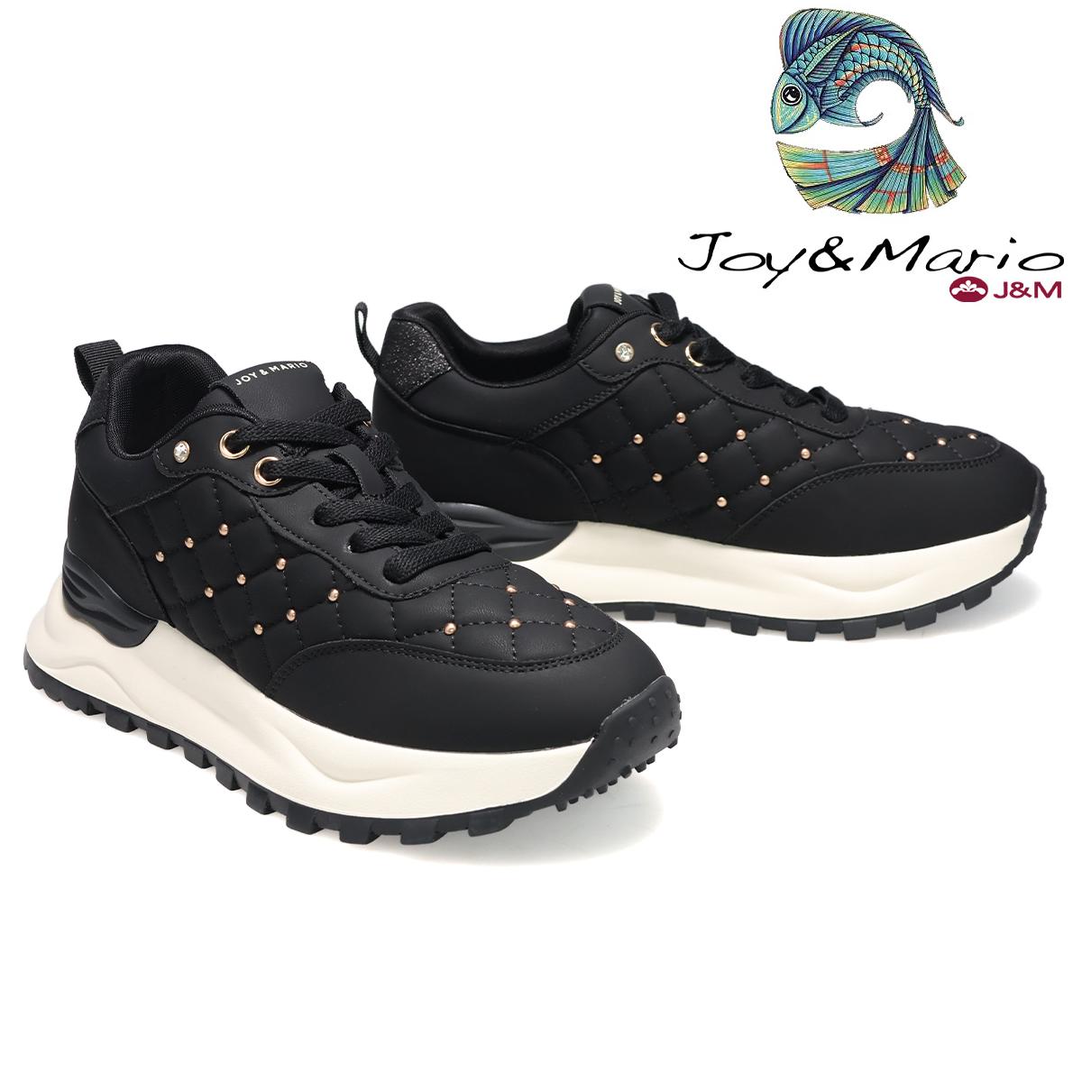 ジョイアンドマリオ レディース キルティングダッドスニーカー Joy & Mario 21600w