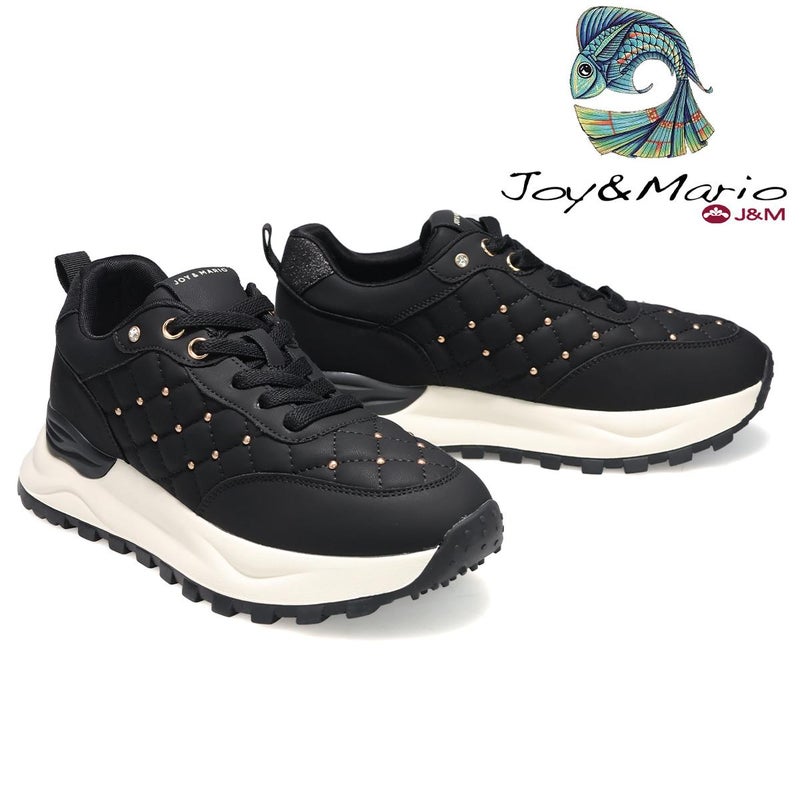 ジョイアンドマリオ レディース キルティングダッドスニーカー Joy & Mario 21600w