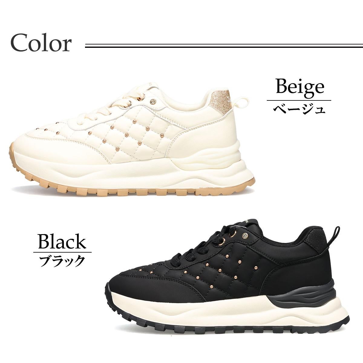 ジョイアンドマリオ レディース キルティングダッドスニーカー Joy & Mario 21600w