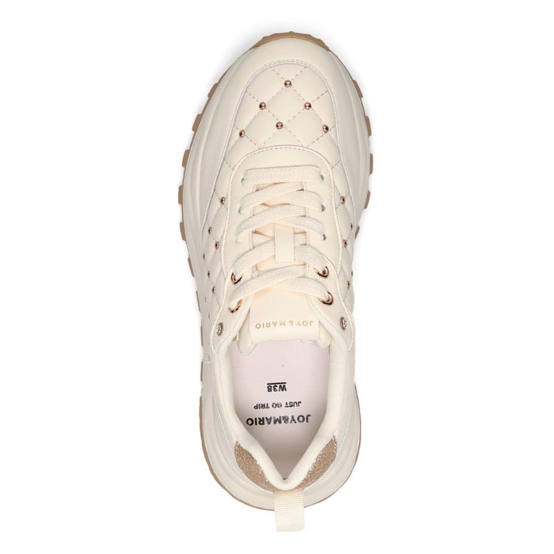 ジョイアンドマリオ レディース キルティングダッドスニーカー Joy & Mario 21600w