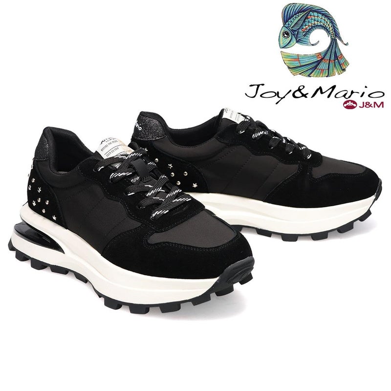 ジョイアンドマリオ レディース ふぁっとソール星形スタッズスニーカー Joy & Mario 21602w