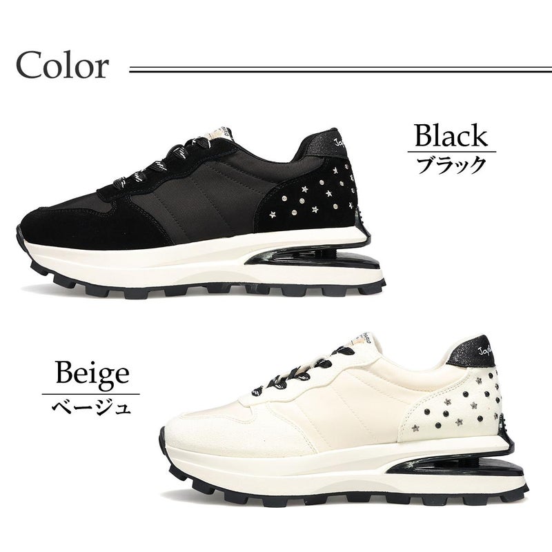 ジョイアンドマリオ レディース ふぁっとソール星形スタッズスニーカー Joy & Mario 21602wジョイアンドマリオ レディース ふぁっとソール星形スタッズスニーカー Joy & Mario 21602w